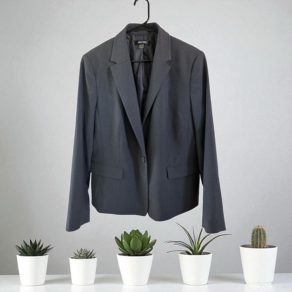 ❤️🍂Nine West Charcoal Blazer